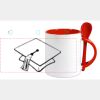 Keramiktasse mit Löffel 11oz, DURAGLAZE Miniaturansicht