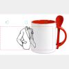 Keramiktasse mit Löffel 11oz, DURAGLAZE Miniaturansicht