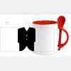 Keramiktasse mit Löffel 11oz, DURAGLAZE Miniaturansicht