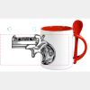 Keramiktasse mit Löffel 11oz, DURAGLAZE Miniaturansicht