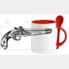 Keramiktasse mit Löffel 11oz, DURAGLAZE Miniaturansicht