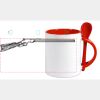 Keramiktasse mit Löffel 11oz, DURAGLAZE Miniaturansicht