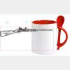 Keramiktasse mit Löffel 11oz, DURAGLAZE Miniaturansicht