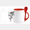 Keramiktasse mit Löffel 11oz, DURAGLAZE Miniaturansicht