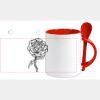 Keramiktasse mit Löffel 11oz, DURAGLAZE Miniaturansicht
