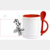 Keramiktasse mit Löffel 11oz, DURAGLAZE Miniaturansicht