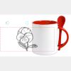 Keramiktasse mit Löffel 11oz, DURAGLAZE Miniaturansicht
