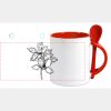 Keramiktasse mit Löffel 11oz, DURAGLAZE Miniaturansicht