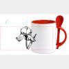 Keramiktasse mit Löffel 11oz, DURAGLAZE Miniaturansicht