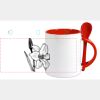 Keramiktasse mit Löffel 11oz, DURAGLAZE Miniaturansicht