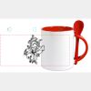 Keramiktasse mit Löffel 11oz, DURAGLAZE Miniaturansicht