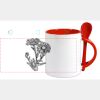 Keramiktasse mit Löffel 11oz, DURAGLAZE Miniaturansicht