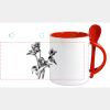 Keramiktasse mit Löffel 11oz, DURAGLAZE Miniaturansicht