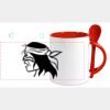 Keramiktasse mit Löffel 11oz, DURAGLAZE Miniaturansicht