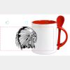 Keramiktasse mit Löffel 11oz, DURAGLAZE Miniaturansicht