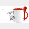 Keramiktasse mit Löffel 11oz, DURAGLAZE Miniaturansicht