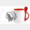 Keramiktasse mit Löffel 11oz, DURAGLAZE Miniaturansicht