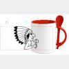 Keramiktasse mit Löffel 11oz, DURAGLAZE Miniaturansicht