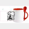 Keramiktasse mit Löffel 11oz, DURAGLAZE Miniaturansicht