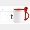 Keramiktasse mit Löffel 11oz, DURAGLAZE Miniaturansicht