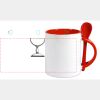 Keramiktasse mit Löffel 11oz, DURAGLAZE Miniaturansicht