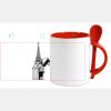 Keramiktasse mit Löffel 11oz, DURAGLAZE Miniaturansicht