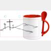 Keramiktasse mit Löffel 11oz, DURAGLAZE Miniaturansicht
