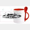 Keramiktasse mit Löffel 11oz, DURAGLAZE Miniaturansicht
