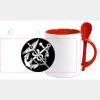 Keramiktasse mit Löffel 11oz, DURAGLAZE Miniaturansicht