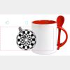 Keramiktasse mit Löffel 11oz, DURAGLAZE Miniaturansicht
