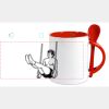Keramiktasse mit Löffel 11oz, DURAGLAZE Miniaturansicht