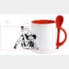 Keramiktasse mit Löffel 11oz, DURAGLAZE Miniaturansicht