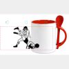 Keramiktasse mit Löffel 11oz, DURAGLAZE Miniaturansicht