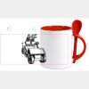 Keramiktasse mit Löffel 11oz, DURAGLAZE Miniaturansicht