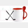 Keramiktasse mit Löffel 11oz, DURAGLAZE Miniaturansicht