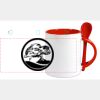 Keramiktasse mit Löffel 11oz, DURAGLAZE Miniaturansicht