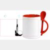 Keramiktasse mit Löffel 11oz, DURAGLAZE Miniaturansicht
