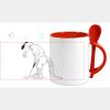 Keramiktasse mit Löffel 11oz, DURAGLAZE Miniaturansicht