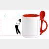 Keramiktasse mit Löffel 11oz, DURAGLAZE Miniaturansicht