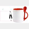 Keramiktasse mit Löffel 11oz, DURAGLAZE Miniaturansicht