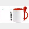 Keramiktasse mit Löffel 11oz, DURAGLAZE Miniaturansicht