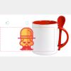 Keramiktasse mit Löffel 11oz, DURAGLAZE Miniaturansicht