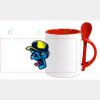 Keramiktasse mit Löffel 11oz, DURAGLAZE Miniaturansicht