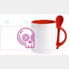 Keramiktasse mit Löffel 11oz, DURAGLAZE Miniaturansicht