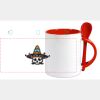 Keramiktasse mit Löffel 11oz, DURAGLAZE Miniaturansicht