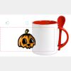 Keramiktasse mit Löffel 11oz, DURAGLAZE Miniaturansicht