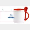 Keramiktasse mit Löffel 11oz, DURAGLAZE Miniaturansicht