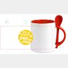 Keramiktasse mit Löffel 11oz, DURAGLAZE Miniaturansicht