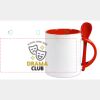 Keramiktasse mit Löffel 11oz, DURAGLAZE Miniaturansicht