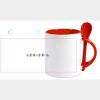 Keramiktasse mit Löffel 11oz, DURAGLAZE Miniaturansicht